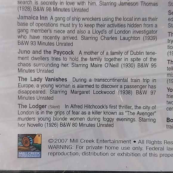 Alfred Hitchcock: The Legend Begins, 20 movies on 4 DVDs, Factory Sealed box set - Picture 7 of 12